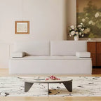 Canapé-lit multifonctionnel en tissu Luck Live 79, convertible avec coussin en mousse de soutien pour appartement et studio