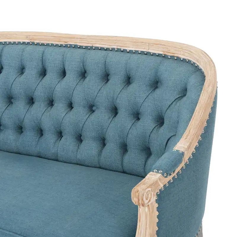 Causeuse capitonnée Faye par Christopher Knight Home
