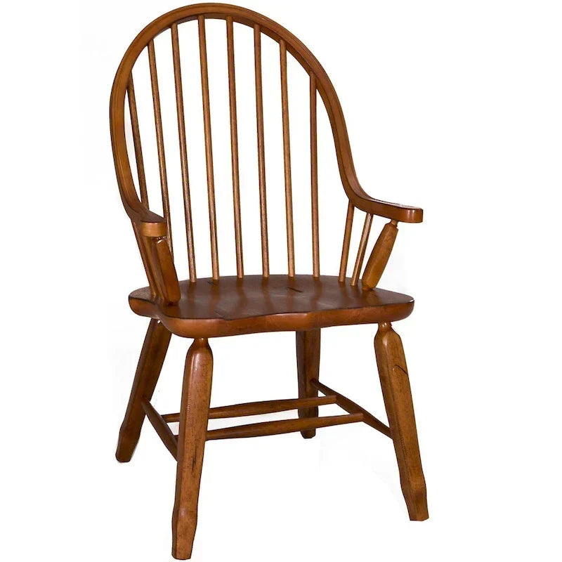 Fauteuil Treasures Rustic Oak à dossier incurvé