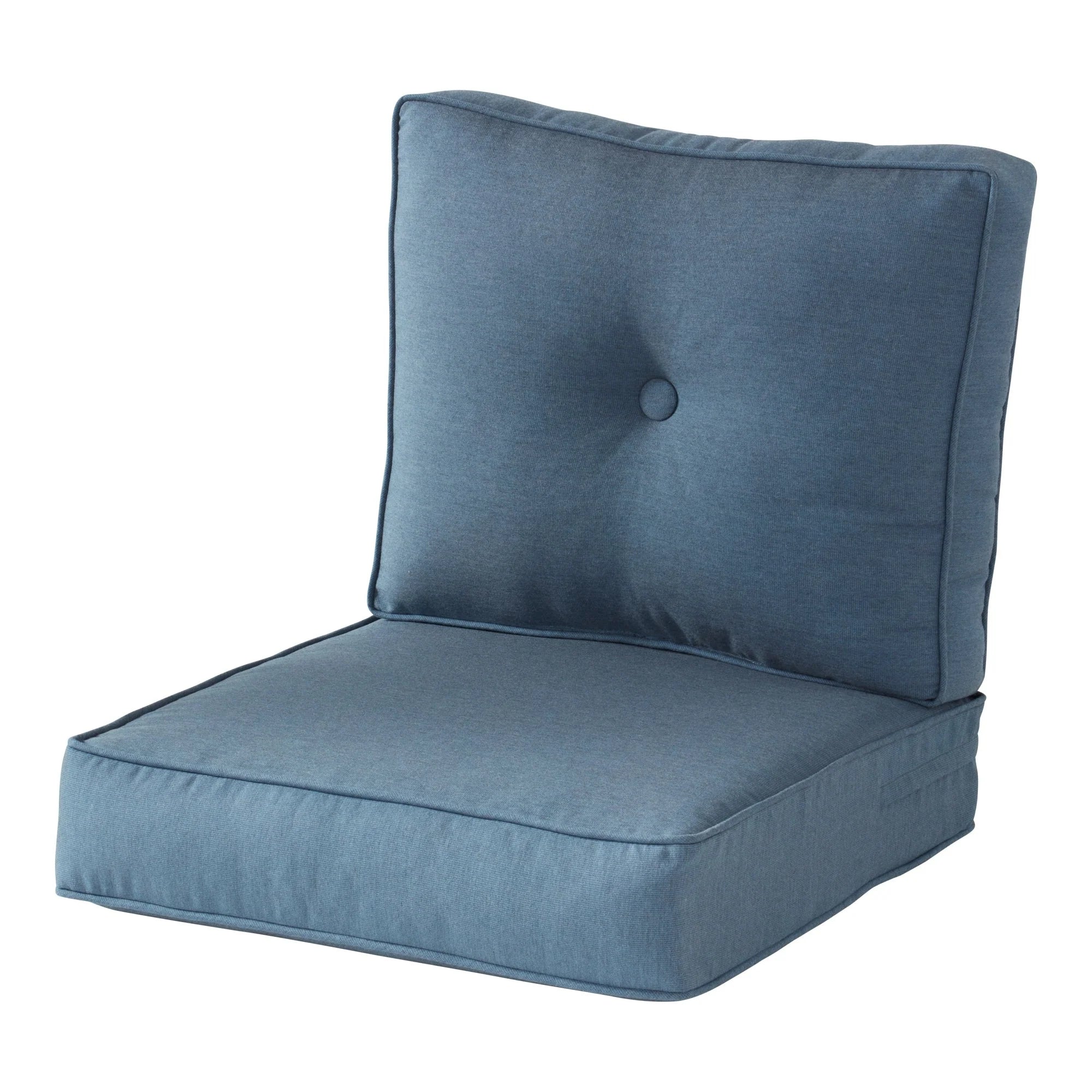 Ensemble de deux coussins d'extérieur haut de gamme Sunbrella pour assise profonde