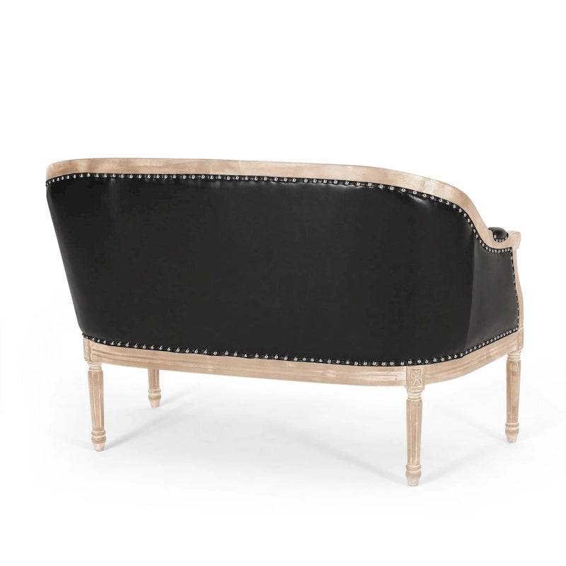 Causeuse capitonnée Faye par Christopher Knight Home