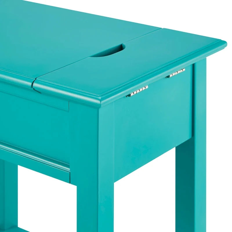 Table d'appoint à 1 tiroir Zayden avec station de recharge par iNSPIRE Q Bold