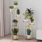 Support de Plante en Métal, Étagère à Fleurs d'Intérieur Multi-Niveaux, Étagère d'Angle pour Plantes, Support de Pot de Fleurs Haut, Étagère de Rangement pour Patio, Salon