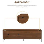 Meuble TV moderne pour téléviseurs jusqu'à 75 pouces, meuble de divertissement en bois de 180 cm avec rangement et porte coulissante, table console multimédia pour salon et chambre