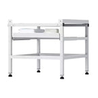 Support pour machine à laver VEVOR, socle pour laveuse 123 x 63,5 cm, capacité de charge de 267 kg, 4 pieds réglables, argenté