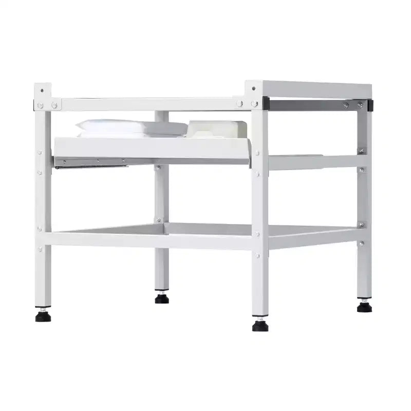Support pour machine à laver VEVOR, socle pour laveuse 123 x 63,5 cm, capacité de charge de 267 kg, 4 pieds réglables, argenté