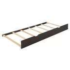 Lit plateforme en bois Whisen, format grand lit, avec lit gigogne et 2 tiroirs