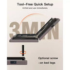 Cadre de lit réglable Queen Size avec massage, dégagement zéro et mode zéro gravité, lit électrique avec inclinaison tête et pieds, télécommande sans fil