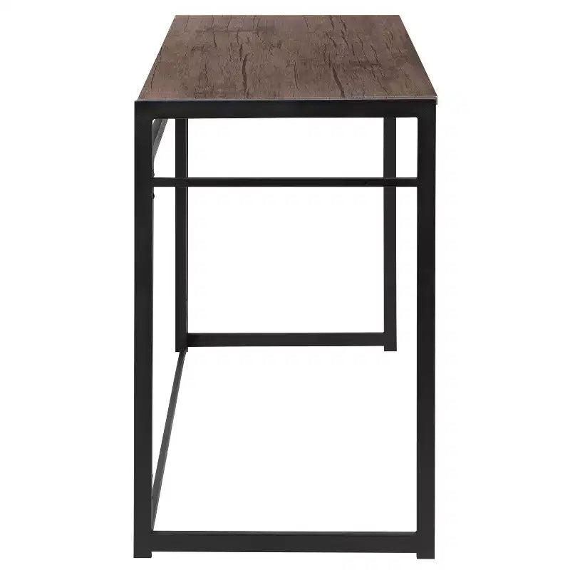 Emma et Oliver 40 Bureau d'ordinateur pliable rustique pour la maison - Bureau pour ordinateur portable