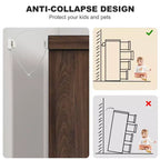 Commode 4 Tiroirs pour Chambre à Coucher, Tiroirs avec Poignées Intégrées, Organiseur de Commode en Bois pour Salon, Chambre de Bébé, Couloir et Entrée