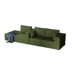 Canapé modulaire d'angle en velours côtelé 108.3 avec méridienne
