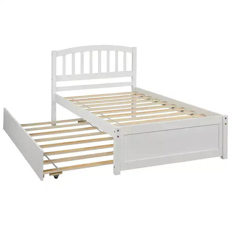 Lit plateforme double Whisen Elegant Design avec lit gigogne