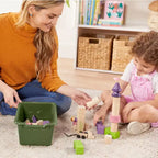 Meuble de rangement à roulettes Cubby avec 15 bacs à ouverture frontale, 3x4, Meuble pour enfants