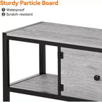 Meuble TV marron rustique de 65 pouces, meuble de style rustique avec rangement pour téléviseurs jusqu'à 75 pouces, idéal pour le salon