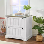 Meuble de classement à 2 tiroirs, classeur latéral en bois de 30 po avec chemises de classement pour format A4/lettre/légal, meuble de rangement rustique pour le bureau à domicile