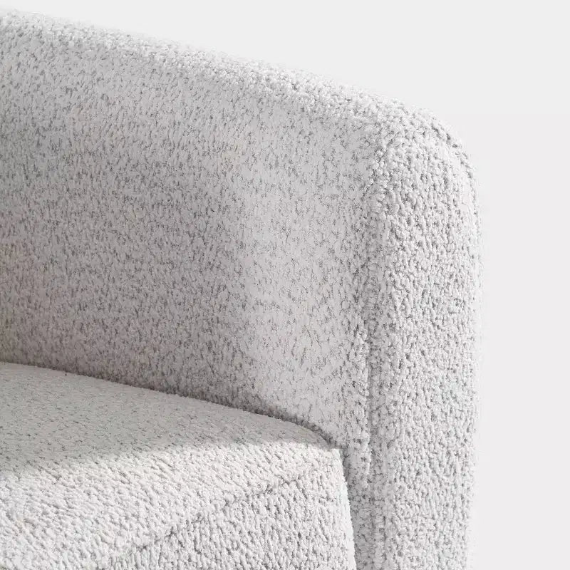 HOMES: Intérieur et Extérieur Fauteuil d'appoint profond Sunhaven Contemporary en tissu bouclé