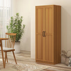 HOMCOM Garde-manger de cuisine 63 pouces à 2 portes, armoire de rangement autoportante avec 5 étagères et 2 étagères réglables pour salle à manger