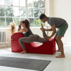 Avana Kami Chaise convertible / Yoga & Massage - Pouf 2 en 1 avec chaise longue de yoga escamotable, Microvelours - N/A