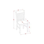 HomeStock Belmont Ensemble repas 5 pièces pour 6 - Table de salle à manger, 2 chaises et 2 bancs en lin blanc