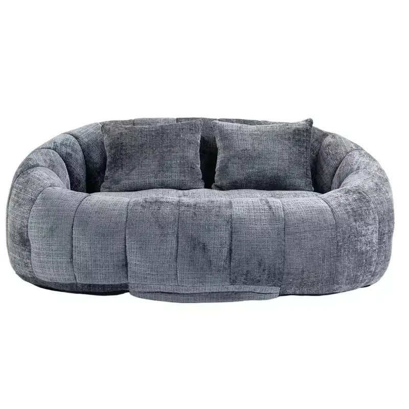 Canapé-poire GDFStudio Anna Chenille Tufted 57,06" L avec 2 coussins