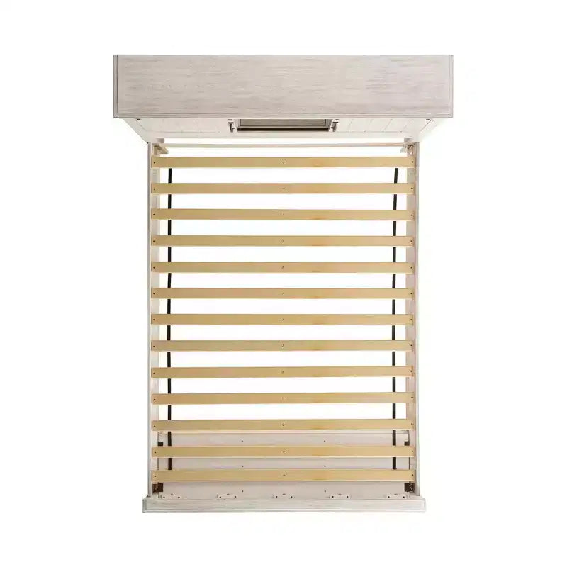 Lit de rangement Queen Jack - Blanc - Picket House Furnishings : Style Ferme avec armoires de tête et de pied de lit