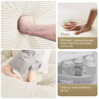 54.3 Canapé modulaire sectionnel Oversized Cloud, accoudoirs extra-épais, coussins à bonne résilience, design ergonomique, tissu velours côtelé doux de qualité supérieure