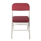 Chaise pliante de luxe matelassée en tissu de la collection Bernadine de Hampden Furnishings, lot de 2