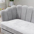 Causeuse rembourrée de style moderne du milieu du siècle, 59 W