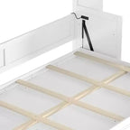 Lit escamotable Dalton en bois GDFStudio avec bureau intégré et station de charge USB