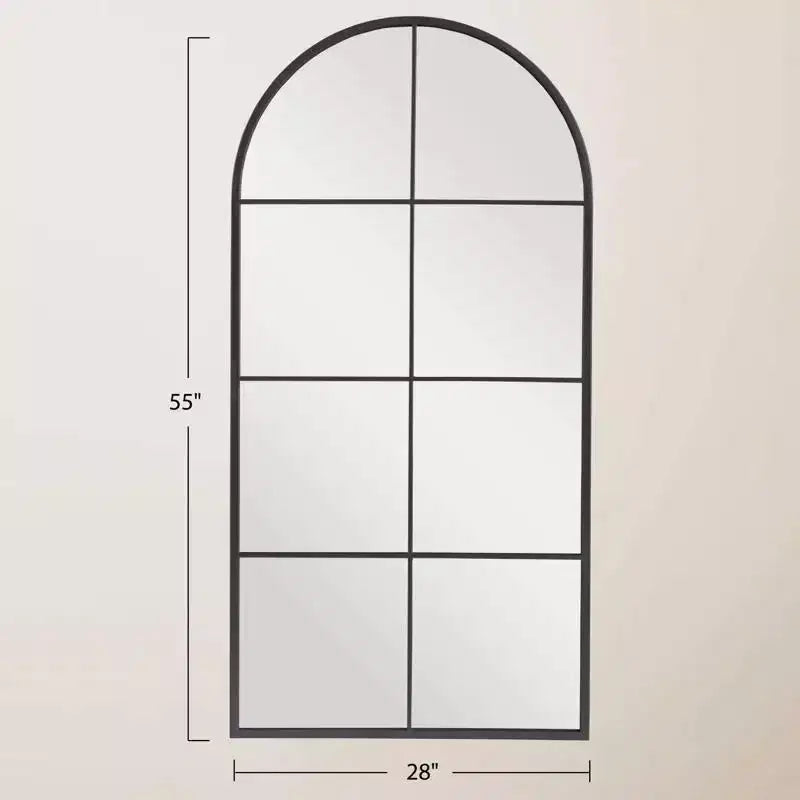PexFix Miroir mural cintrée avec cadre en métal