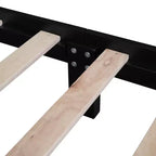 Cadre de lit plateforme en bois Queen Size Whisen, lit plateforme avec support à lattes en bois