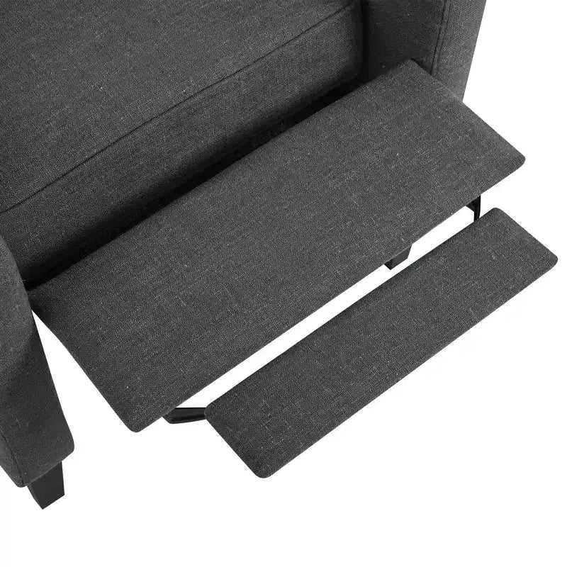 Fauteuil inclinable tapissé capitonné Christopher Knight Home Nicole avec tablette latérale pliable
