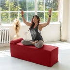 Avana Kami Chaise convertible / Yoga & Massage - Pouf 2 en 1 avec chaise longue de yoga escamotable, Microvelours - N/A