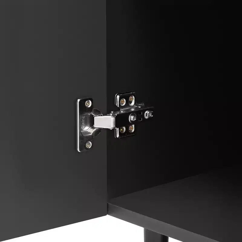 GDFStudio Alisha Armoire de rangement moderne à 2 portes avec étagères réglables