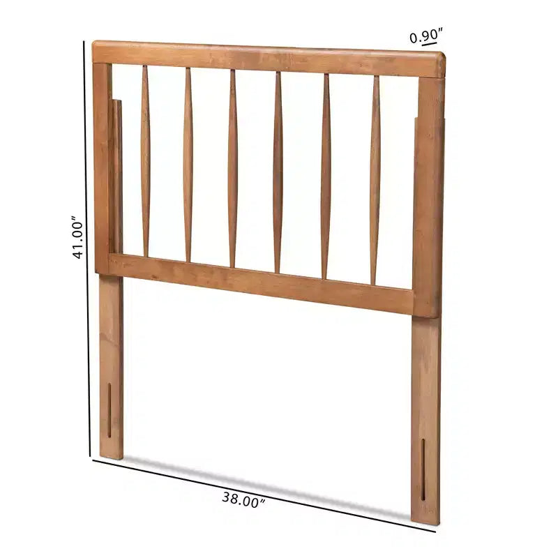 Tête de lit Valin Wood Noyer - Baxton Studio