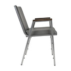 Chaise empilable robuste avec accoudoirs - 21P x 21L x 31H
