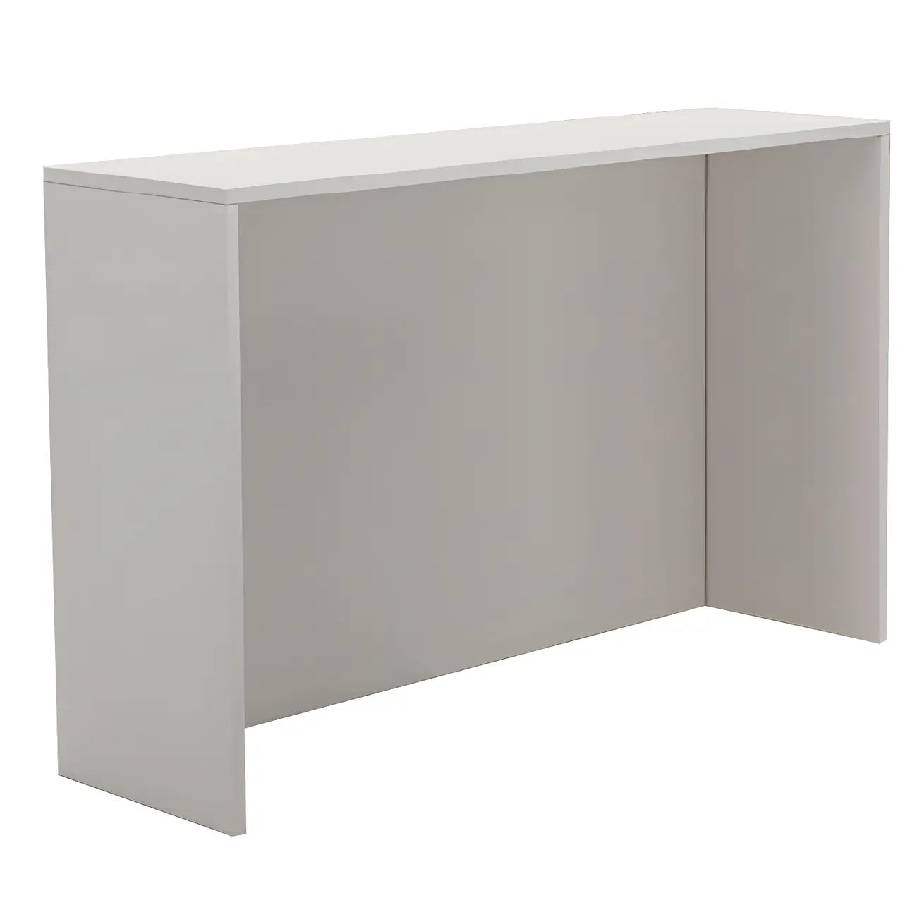 Table de bar longue rectangulaire blanche en bois pour salon