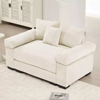 54.3 Canapé modulaire sectionnel Oversized Cloud, accoudoirs extra-épais, coussins à bonne résilience, design ergonomique, tissu velours côtelé doux de qualité supérieure