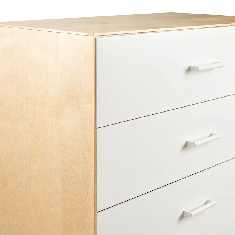 Commode 5 tiroirs, blanche