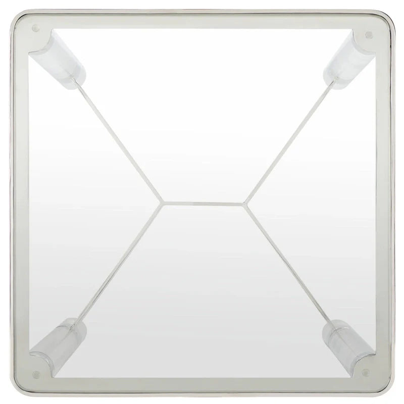 Table d'appoint en acrylique - 50,8 cm (L) x 50,8 cm (P) x 61 cm (H)