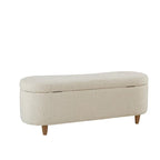 Banc de rangement rabattable INK+IVY Bailey Taupe Boucle