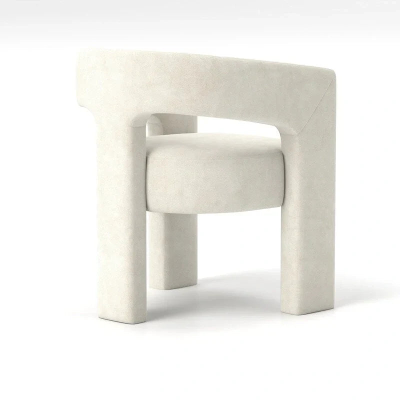 Chaise de salle à manger SEYNAR Modern Glam en velours, chaise d'appoint à dossier ouvert, lot de 6