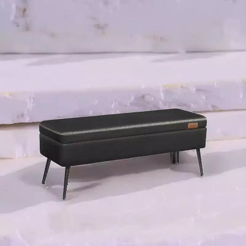 Banc coffre de rangement, Banc de lit ou d'entrée, Banc de rangement avec charnières de sécurité, Supporte 300 kg