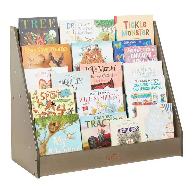 ECR4Kids Étagère à Livres et de Présentation en Bois, Simple Face, Montessori