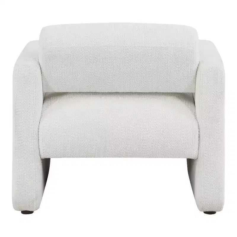 HOMES: Inside + Out Fauteuil d'appoint moderne Sanddrift en bouclette