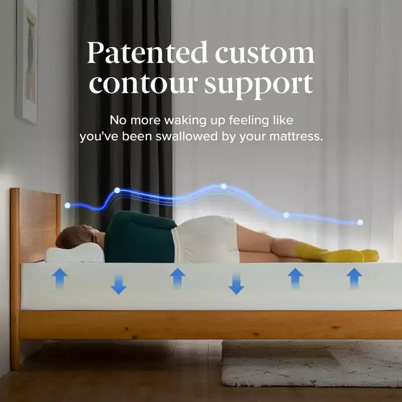 Matelas en mousse à mémoire de forme Zinus 14 King au thé vert, sans fibre de verre, fermeté moyenne, soulagement de la pression zoné, CertiPUR-US, matelas en boîte