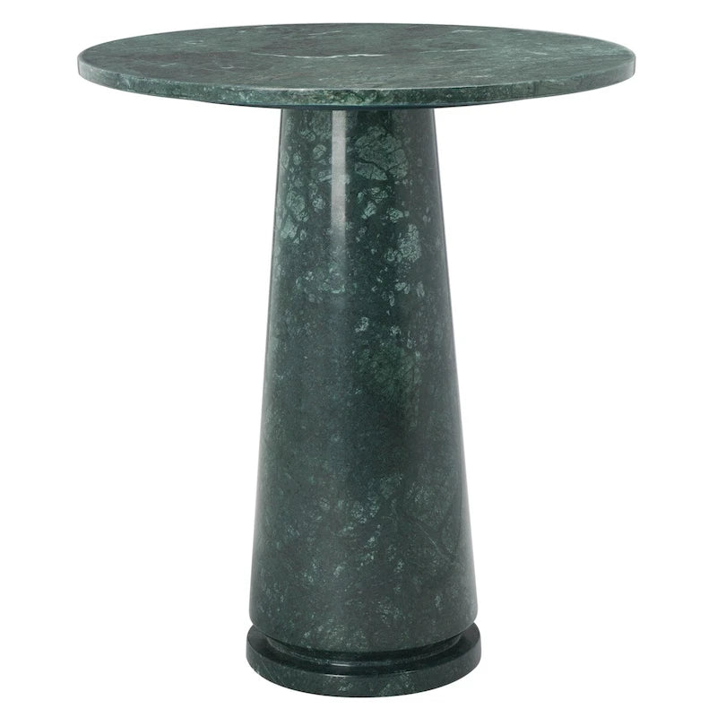 Table d'appoint ronde haute en marbre SAFAVIEH Couture Ghicu - 56 cm L x 53 cm P x 61 cm H - 21Wx21Dx24H