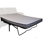 Canapé-lit Rancho en tissu suédine marron rustique – 37 x 86 x 40