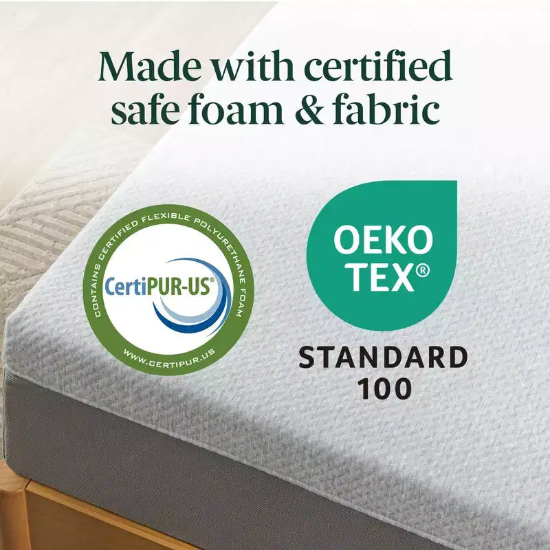 Matelas en mousse à mémoire de forme Zinus Ultima RV 8 pouces, Short Queen, sans fibre de verre, fermeté moyenne, mousse à mémoire de forme respirante, mousses et tissus certifiés sûrs